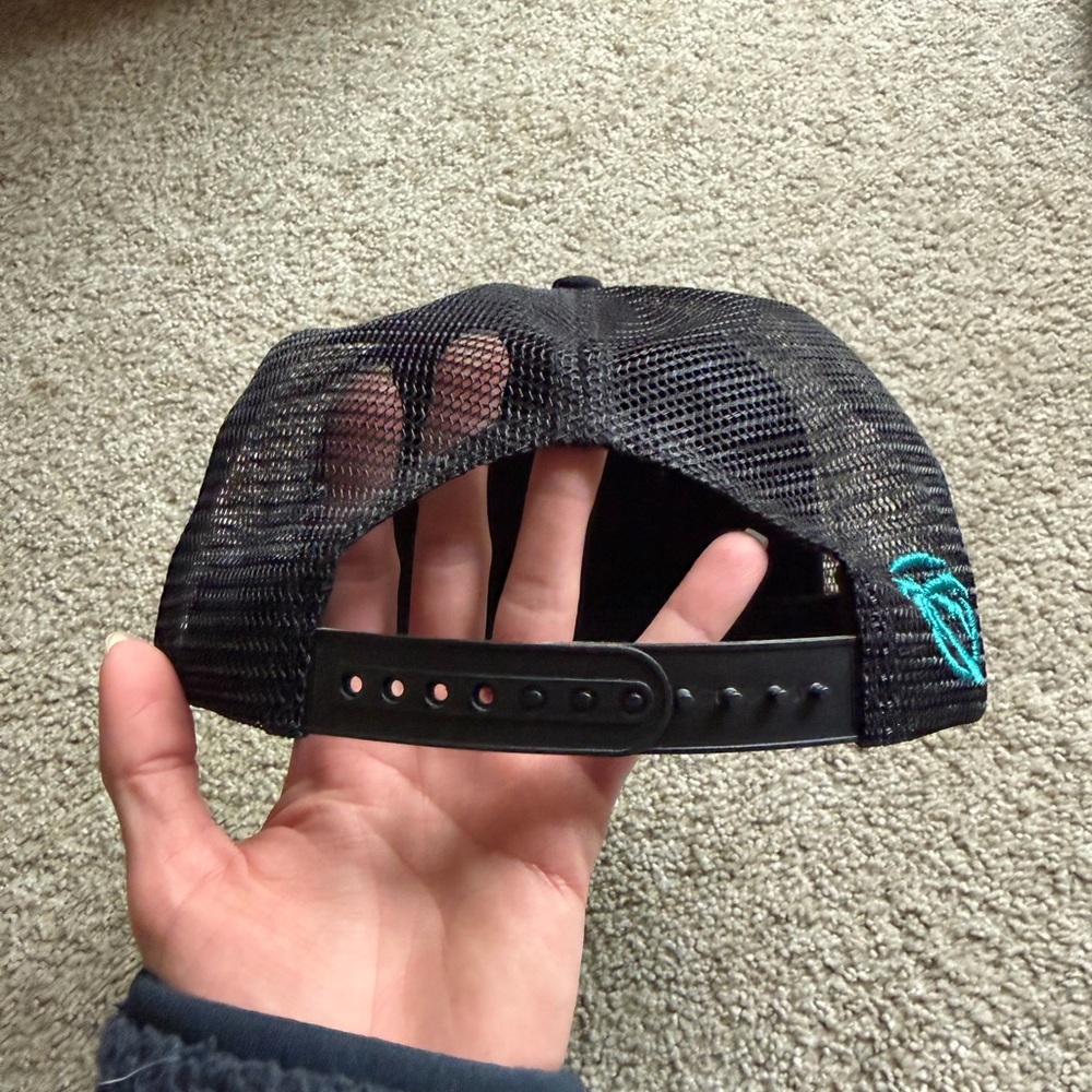 Heatwave Black and Teal Trucker Hat - Picture 5 of 7